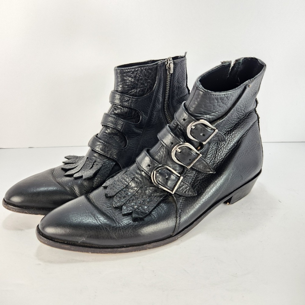 Modern Vice Jett Classic Women's Triple Buckle Booties Black Size 39 (8-8.5)